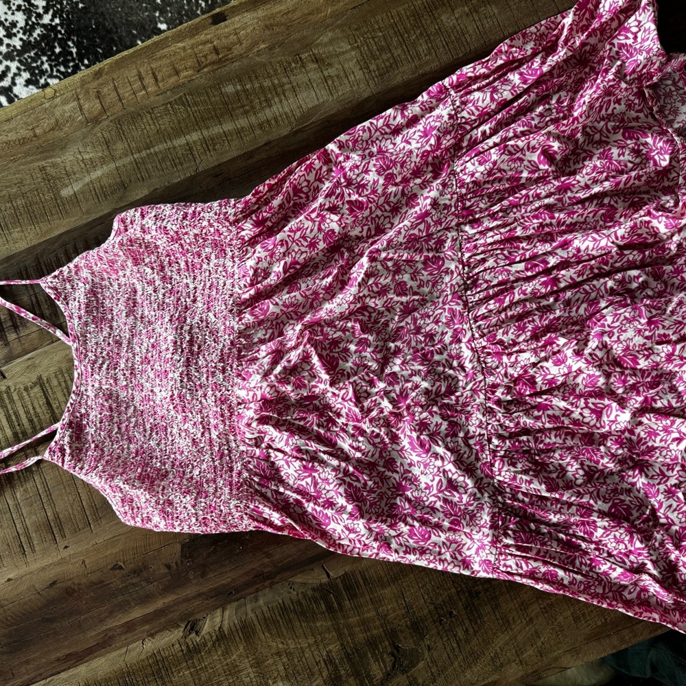 GAP Pink and White Floral Dress